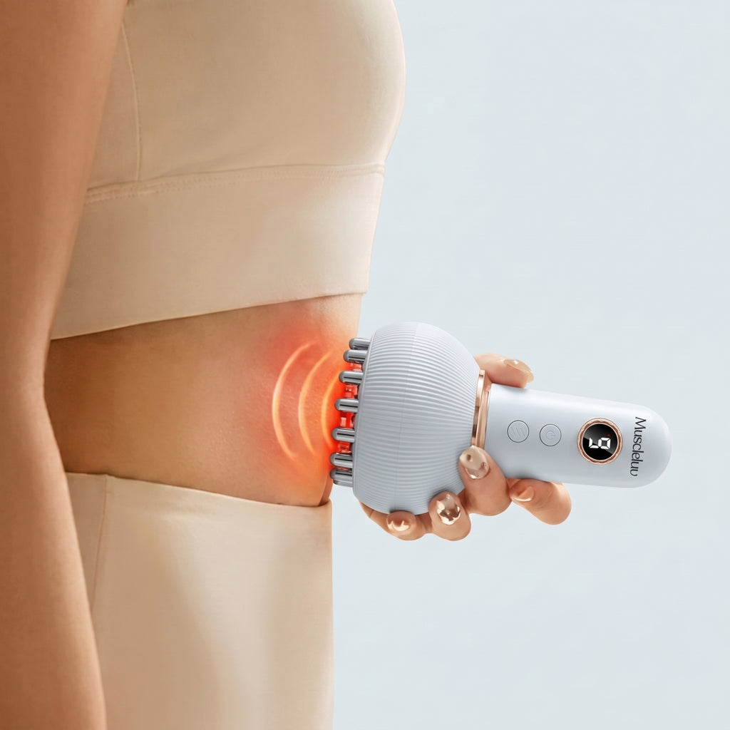 MuscleLuv™ EMS Lymphatic Drainage Massage Device with Red Light Therapy